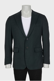 Men's green cashmere jacket