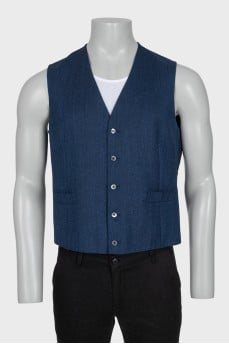 Men's blue vest