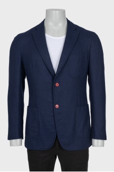 Men's jacket with contrasting buttons