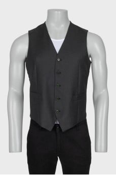 Men's green vest