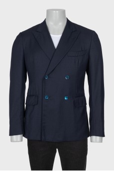 Men's dark blue wool jacket
