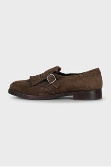 Men's suede slip-on shoes