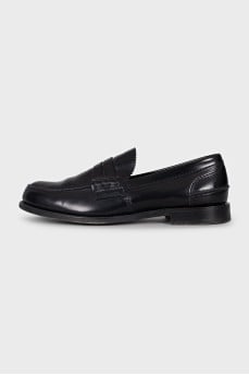 Men's black loafers