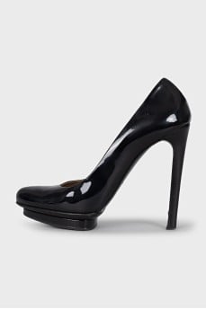 Eva patent leather heeled shoes