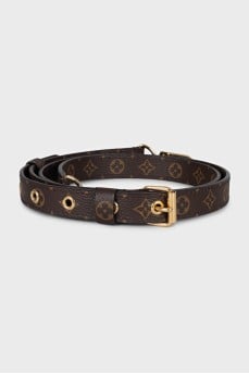 Bag strap with branded print