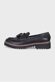 Black tassel loafers