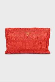 Patent leather clutch