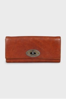 Brown leather wallet