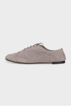 Suede brogues with signature embossing