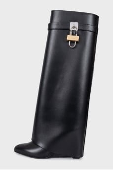 Shark Lock 100 leather boots with tag
