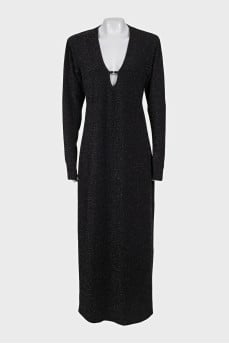 Sparkly long sleeve maxi dress
