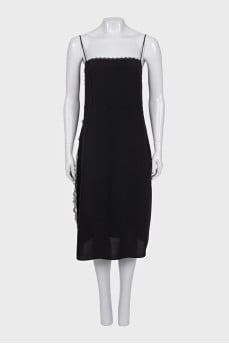 Black dress with ties at the back