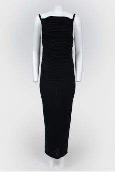 Long dress on thin straps