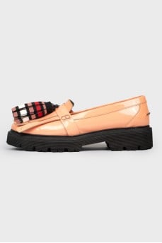 Fringed Patent Loafers