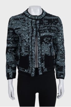 Cropped jacket with patch pockets