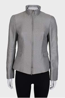 Silver fitted jacket