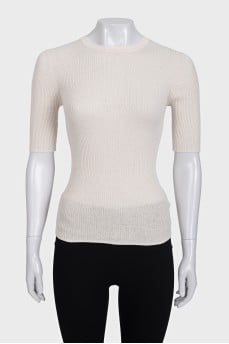 Fitted crew neck t-shirt