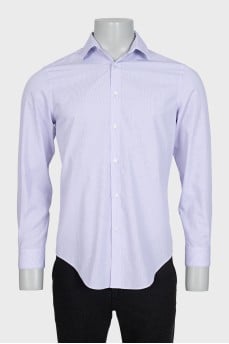 Men's purple pinstriped shirt