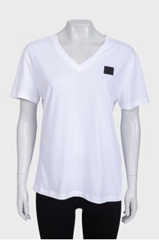 Straight fit logo t-shirt with tag