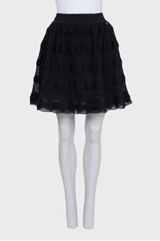 Black skirt with elastic