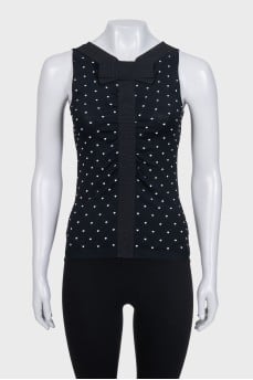 Black polka dot poppy
