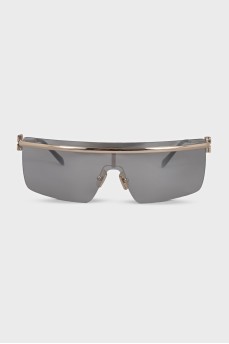 Gold sunglasses with gray tint