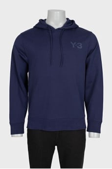 Men's purple sweatshirt with brand logo