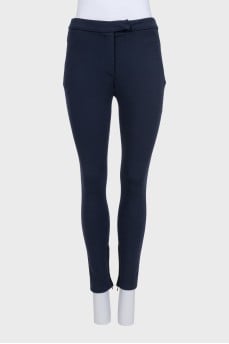 Blue tapered trousers