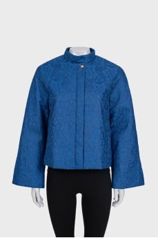 Lace jacket with buttons and zipper