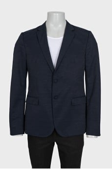 Men's single-breasted jacket with tag