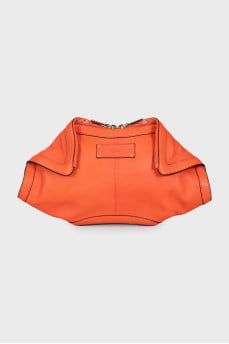 Leather Manta clutch