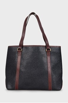 Black vintage tote