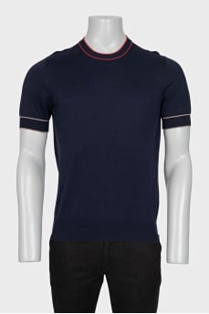 Men's T-shirt with contrast piping