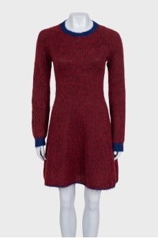Red dress with contrasting trim