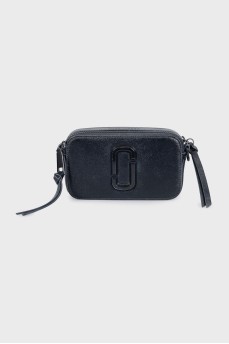 The Snapshot black leather bag
