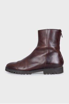 Men's boots with a zipper