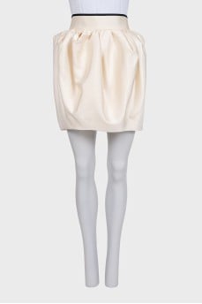 White wool and silk skirt with tag