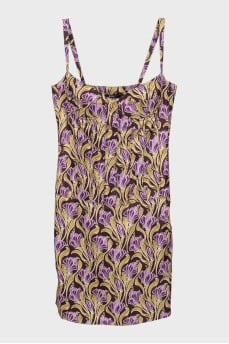 Floral print cocktail dress