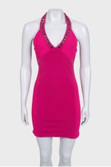 Pink cocktail dress with tag