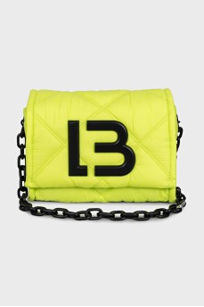 Bright green crossbody with logo