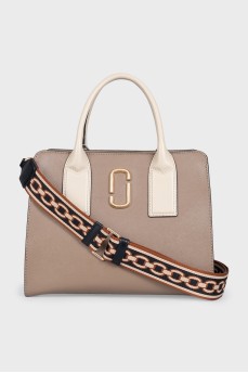 Beige Big Shot bag
