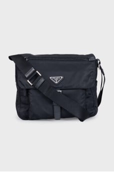 Textile bag with a patch pocket