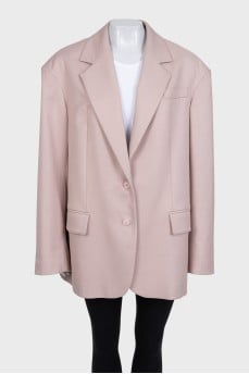 Oversized pink jacket