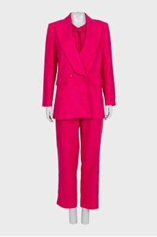 Suit of jacket, trousers and jumper