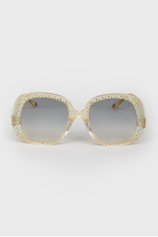 Wayfarer sunglasses beige