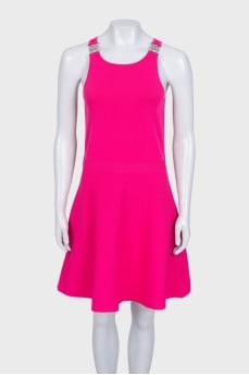 Fitted pink dress