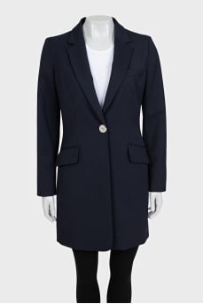 Long blue jacket
