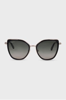 Sunglasses with black inserts