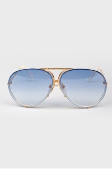 Sunglasses Aviators with a mobile nose bridge