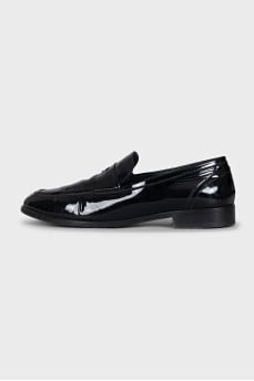 Men's patent leather loafers